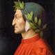Testa di dante alighieri di profilo