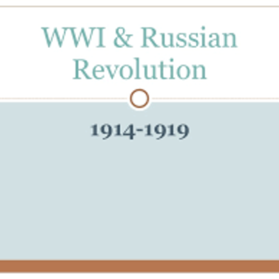 Timeline: World War I/Russian Revolution TL