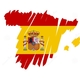 Map flag spain vector 4722907