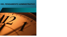 Timeline: Evolución del pensamiento administrativo