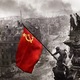 Alzando una bandera sobre el reichstag de yevgueni jaldc3a9i color