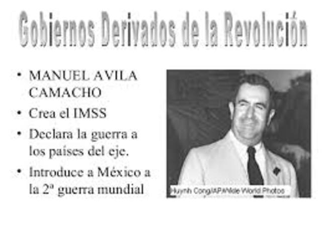 De la Revolución hasta Manuel Ávila Camacho timeline | Timetoast timelines
