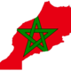 Morocco flag map