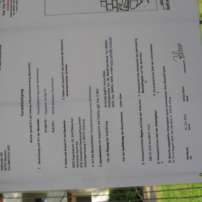 Timeline: Fassadenarbeiten