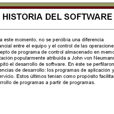 Timeline: Historia del software