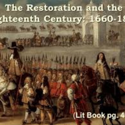 Timeline: The Restoration and the Eighteenth Century: 1660-1800