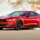 2016 ford mustang gt burnout red tire smoke