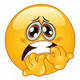 Scared emoticon