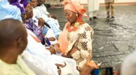 Timeline: nigerian traditional culture-yoruba culture (bride kneeling for blessings)