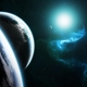 Planets space stars radiation light hd wallpaper 57370