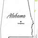 State alabama outline 9116926