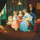 800px familie im vestibül biedermeier c1840 1