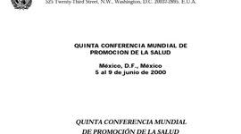Timeline: QUINTA CONFERENCIA MUNDIAL DE PROMOCIÓN DE LA SALUD