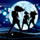 Discoball girl party illustration vector p