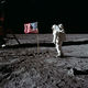 Buzz aldrin and the u.s. flag on the moon   gpn 2001 000012