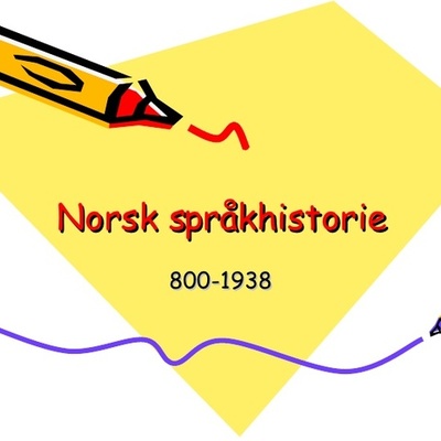 Timeline: Språkhistorie