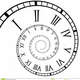 Cronología espiral del reloj del número romano 27518007