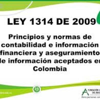 Timeline: ley 1314 de 2009 sobre normas internacionales
