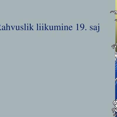 Timeline: Rahvuslik Liikumine