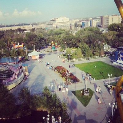 Timeline: Центральный парк города Орска с высоты птичьего полета