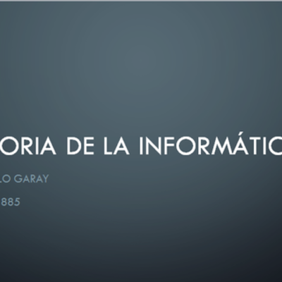 Timeline: Evolución informática