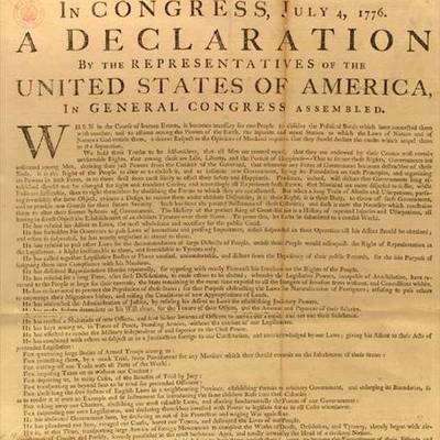 Timeline: decloration of independence