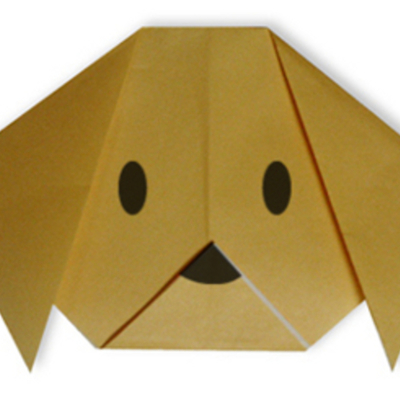 Timeline: оригами СОБАЧКА