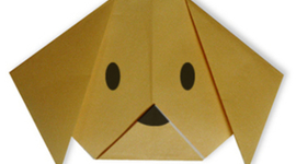 Timeline: оригами СОБАЧКА