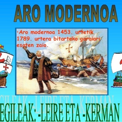 Timeline: Aro modernoa