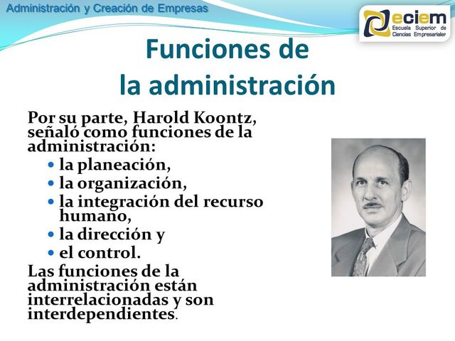 Harold Koontz Aportaciones A La Administración www.timetoast.com