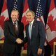 Chretien and bush shaking hands sept 9 2002
