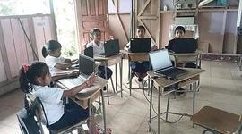 Timeline: Principales pensadores  y aportes para la Tecnología Educativa (basado en Marquès Graells, 1999)