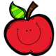 Teacher apple clipart 1