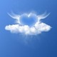 Heart angel cloud 300x240