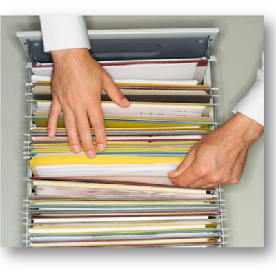 Timeline:  Historia de la gestion documental