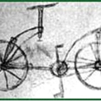 Timeline: El primer boceto de una bicicleta data de 1490, de manos del genio Leonado Da Vinci. Lo realmente asombroso es que el inventor ya contemplaba el uso de un sistema de transmisión similar al de la cadena.
