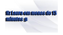 Timeline: Oi Laura criei em 15 minutos :p