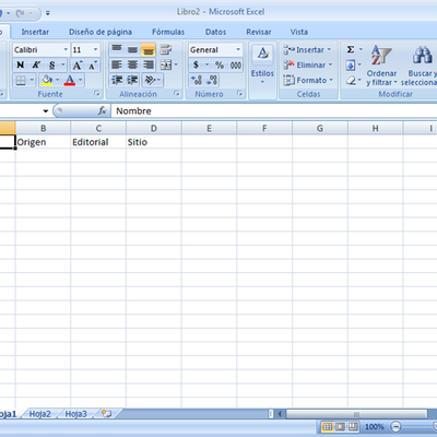 Timeline: linea de tiempo de hoja de calculo