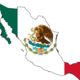 Mexico flag map