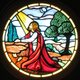 Jesus stained glass