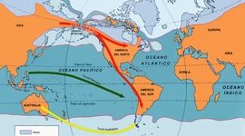 Timeline: Poblamiento de America hasta la Conquista y llegada de los españoles