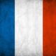 France grunge flag by think0
