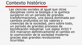 Timeline: CONTEXTO HISTÓRICO EN QUE SURGEN LAS CIENCIAS SOCIALES