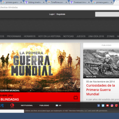 Timeline: PRIMERA GUERRA MUNDIAL