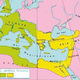 Mapa division imperio roma