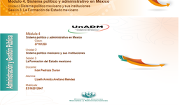 Timeline: Estructura del Estado mexicano