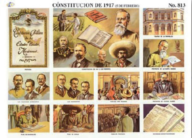 constitución 1917 timeline | Timetoast timelines