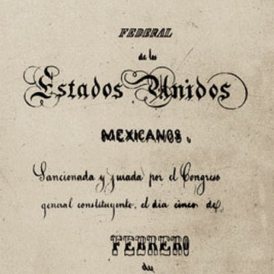 Timeline: La constitución mexicana. Principales momentos.