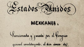 Timeline: La constitución mexicana. Principales momentos.