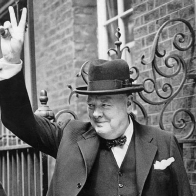 Timeline: The curtains close after Chruchill's iron speech.